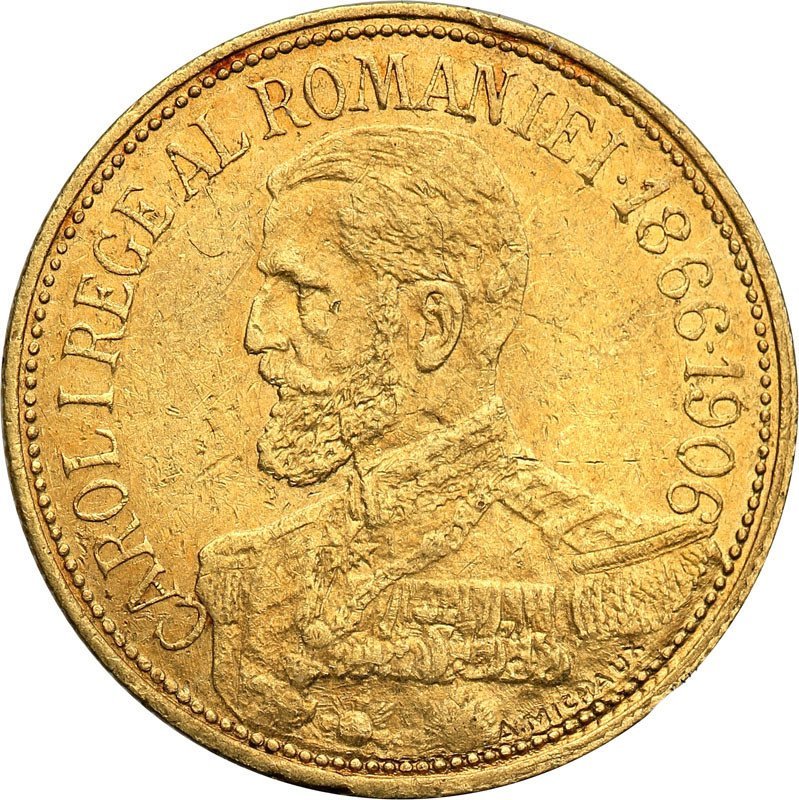 Rumunia. 12 1/2 Lei 1906 40-lecie Karola I